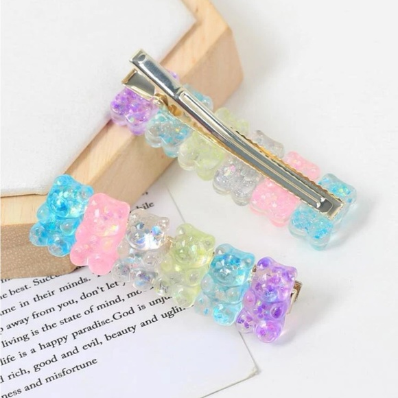 Kawaii Bear Hair clip Set - Picture 3 of 4